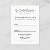 Verwijzing Dank u  roze plakkie (Achterkant)