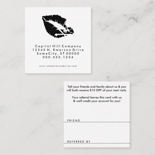 verwijzing dodelijk kussen vierkant (Voorkant / Achterkant)