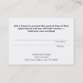 Verwijzing Kaart Professionele Ondernemer Grijs (Achterkant)