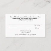 Verwijzing Kaart Professionele Ondernemer Grijs (Achterkant)