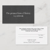 Verwijzing Kaart Professionele Ondernemer Grijs (Voorkant / Achterkant)