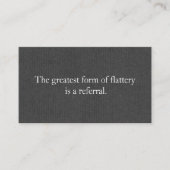 Verwijzing Kaart Professionele Ondernemer Grijs (Voorkant)