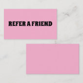 VERWIJZING KAART ROZE CUSTOM (Voorkant / Achterkant)