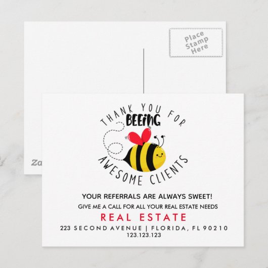 Verwijzing naar BEE-onroerend goed Aankondiging (Voorkant / Achterkant)