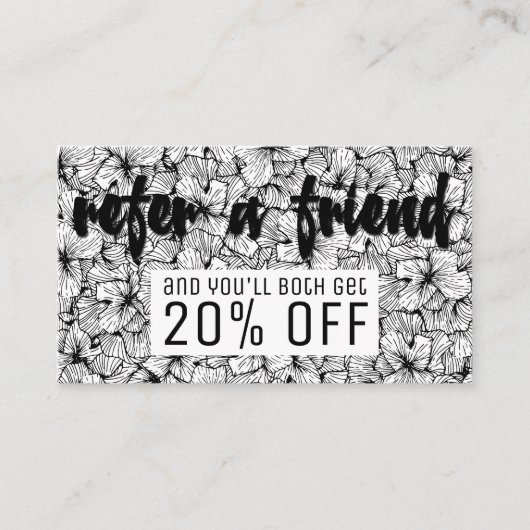 Verwijzing naar Black White Modern Hand Drawn Flow (Voorkant)