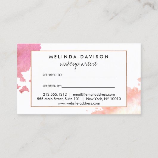 Verwijzing naar creatieve Waterverf (Achterkant)