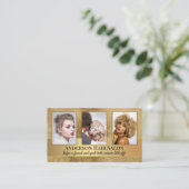 Verwijzing naar de haar-lijst van uw fotoportfolio visitekaartje (Staand voorkant)