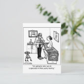 Verwijzing naar een arts die gespecialiseerd is in briefkaart (Staand voorkant)