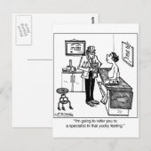 Verwijzing naar een arts die gespecialiseerd is in briefkaart (Voorkant / Achterkant)