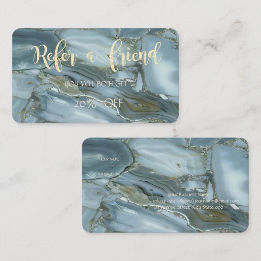 Verwijzing naar legant moderne marmer (Voorkant / Achterkant)