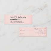 Verwijzing naar links met handmatige, minimale han mini visitekaartje (Voorkant / Achterkant)