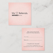 Verwijzing naar links met handmatige, minimale han vierkante visitekaartje (Voorkant / Achterkant)