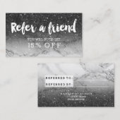 Verwijzing naar moderne typografie zwarte glitter  (Voorkant / Achterkant)