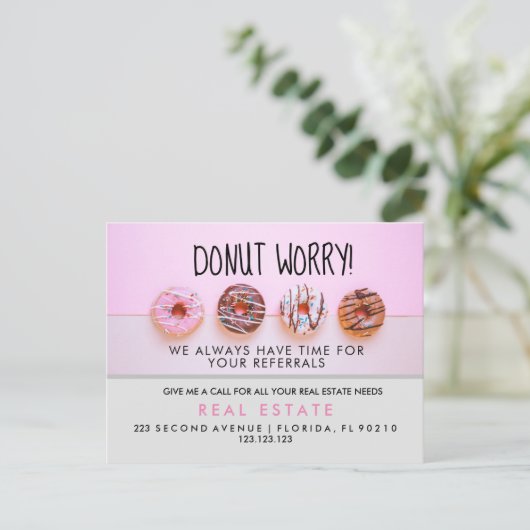 Verwijzing naar onroerend goed Aankondiging (Staand voorkant)