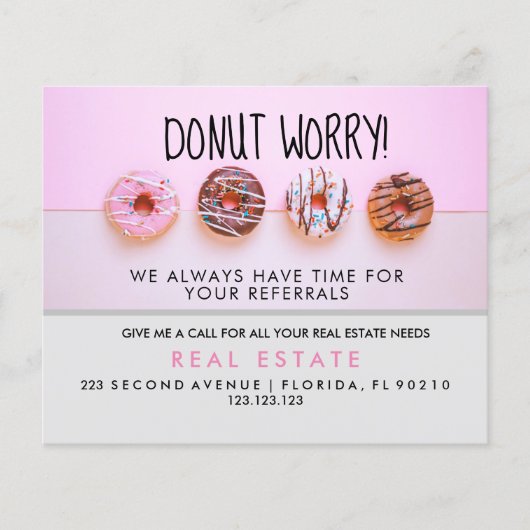 Verwijzing naar onroerend goed Aankondiging Flyer (Voorkant)