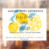 Verwijzing naar onroerend goed LEMON Aankondiging Raamsticker (Vel 2)