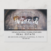 Verwijzing naar onroerend goed wijn Aankondiging (Voorkant)