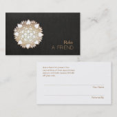 Verwijzing naar witte Lotus Flower Salon & Spa (Voorkant / Achterkant)