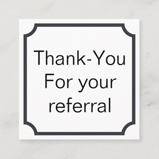 Verwijzing of loyaliteitskaart voor klanten (Voorkant)