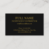 Verwijzing onafhankelijke distributeur visitekaartje (Achterkant)