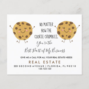Verwijzing onroerend goed COOKIE Aankondiging Flyer