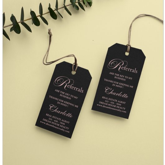 Verwijzing onroerend goed door Pop Cadeaulabel