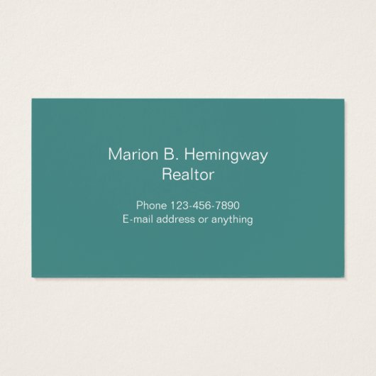 Verwijzing onroerend goed Hartelijk dank Visitekaartje (Achterkant)