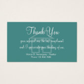 Verwijzing onroerend goed Hartelijk dank Visitekaartje (Voorkant)
