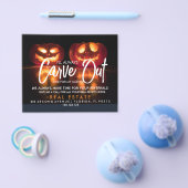 verwijzing onroerend goed pumpkin Aankondiging Flyer (Enkel)