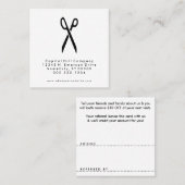 verwijzing salon scissors vierkant (Voorkant / Achterkant)