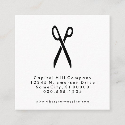 verwijzing salon scissors vierkant (Voorkant)