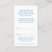 verwijzing van de barberwinkel (Achterkant)