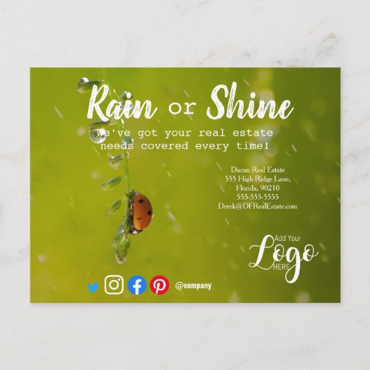 Verwijzing van de verkoop van onroerend goed door  briefkaart (Voorkant)