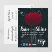 Verwijzing van de verkoop van onroerend goed door briefkaart (Voorkant / Achterkant)