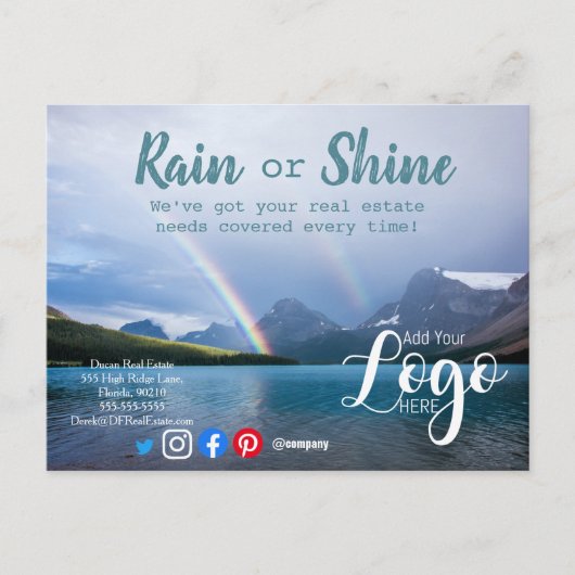 Verwijzing van de verkoop van onroerend goed door briefkaart (Voorkant)