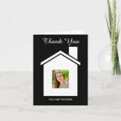 Verwijzing van onroerend goed Dank u fotokaart Bedankkaart (Voorkant)