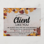 Verwijzingen HERFST onroerend goed Aankondiging (Voorkant)