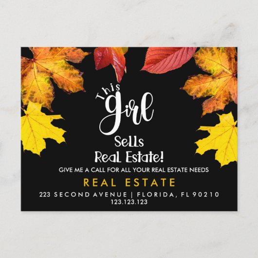 Verwijzingen HERFST onroerend goed Aankondiging (Voorkant)