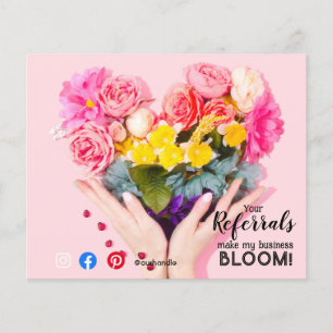verwijzingen laten me bloeien mailer vastgoed prom flyer