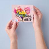 verwijzingen maken me tot bloom mailer real estate flyer (Hand)