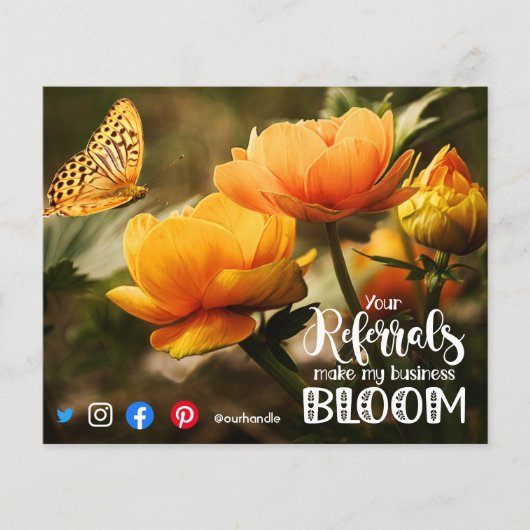 verwijzingen maken me tot bloom mailer real estate flyer (Voorkant)