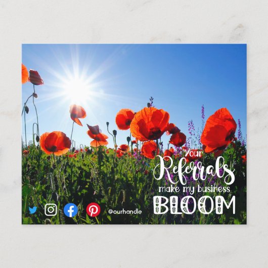 verwijzingen maken me tot bloom mailer real estate flyer (Voorkant)
