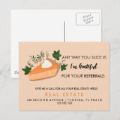 verwijzingen naar segment onroerend goed Aankondig Aankondigingskaart (Voorkant / Achterkant)