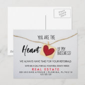 verwijzingen onroerend goed hart Aankondiging (Voorkant / Achterkant)