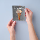 verwijzingen onroerend goed ijsje flyer (Hand)