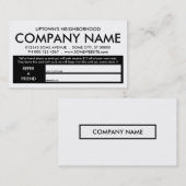 verwijzingsbeloningsprogramma aanbevelingskaartje (Voorkant / Achterkant)