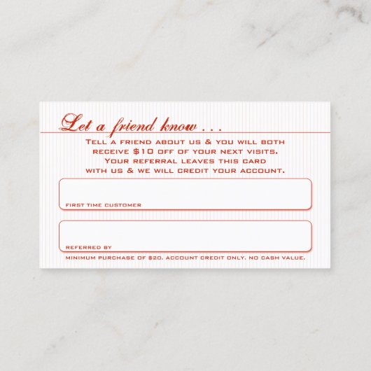 verwijzingskaart met vergif lippen aanbevelingskaartje (Achterkant)