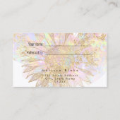 verwijzingskaart - ontwerp zonnebloem visitekaartje (Achterkant)