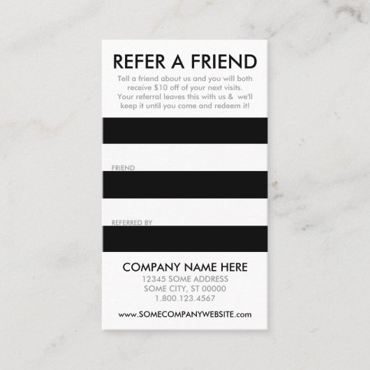 verwijzingskaart strippen aanbevelingskaartje (Voorkant)