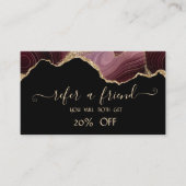 Verwijzingskaart voor bruisterstaarten aanbevelingskaartje (Voorkant)